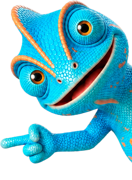 Right Mascot peeking