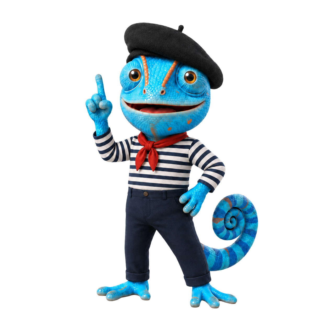 Mascote Change Skills Francês